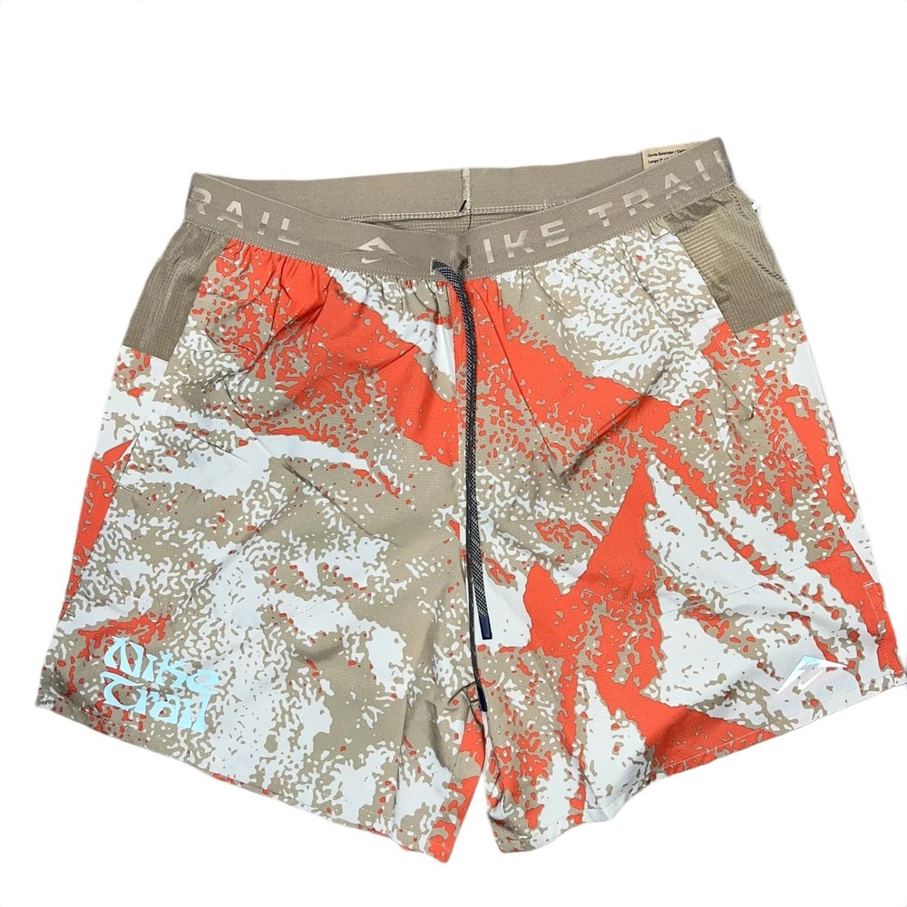 Nike Trail Stride Dri-FIT 7" Running‎ Shorts Men's Medium Khaki FV9949-247 New